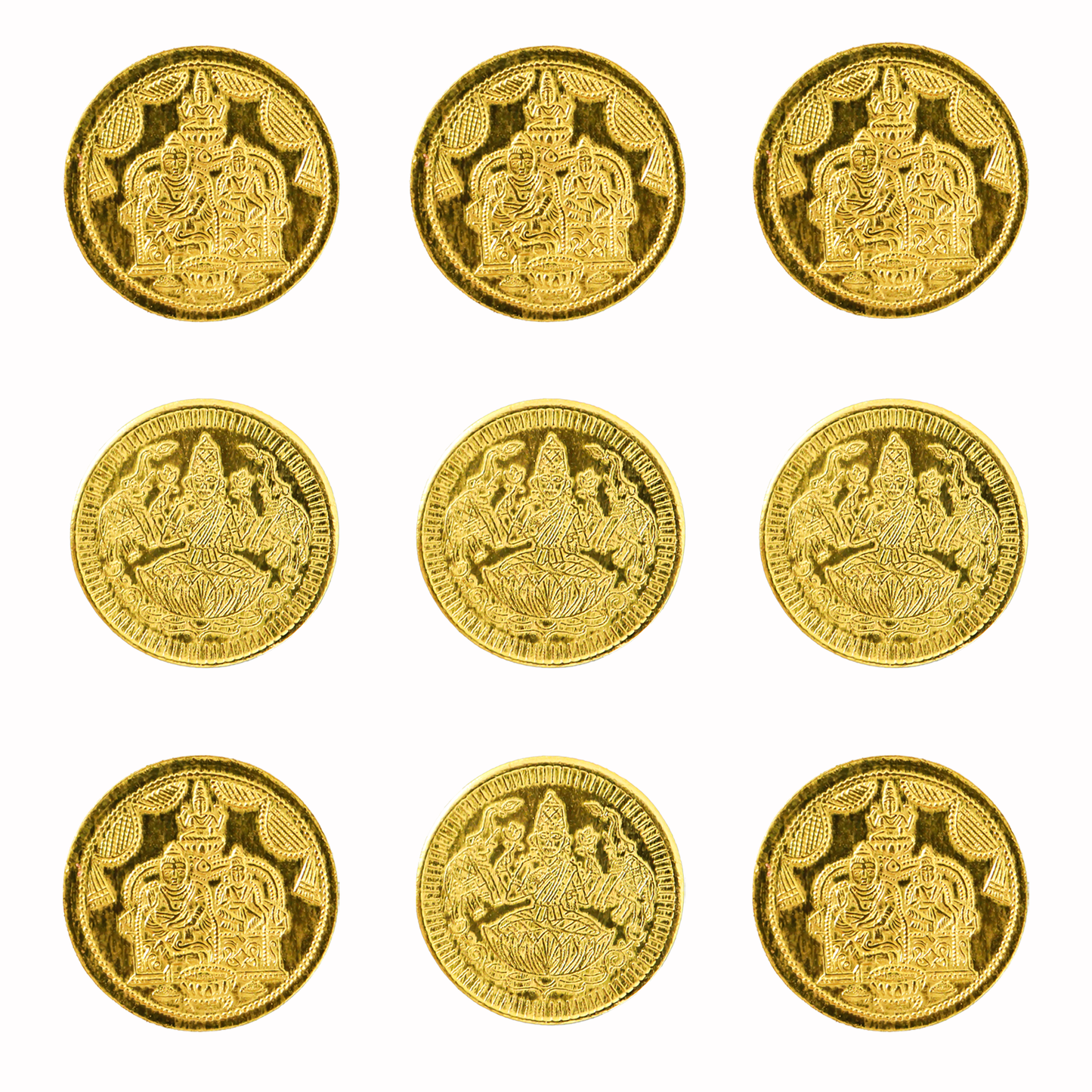 Brass Lakshmi Kubera Gold Coins
