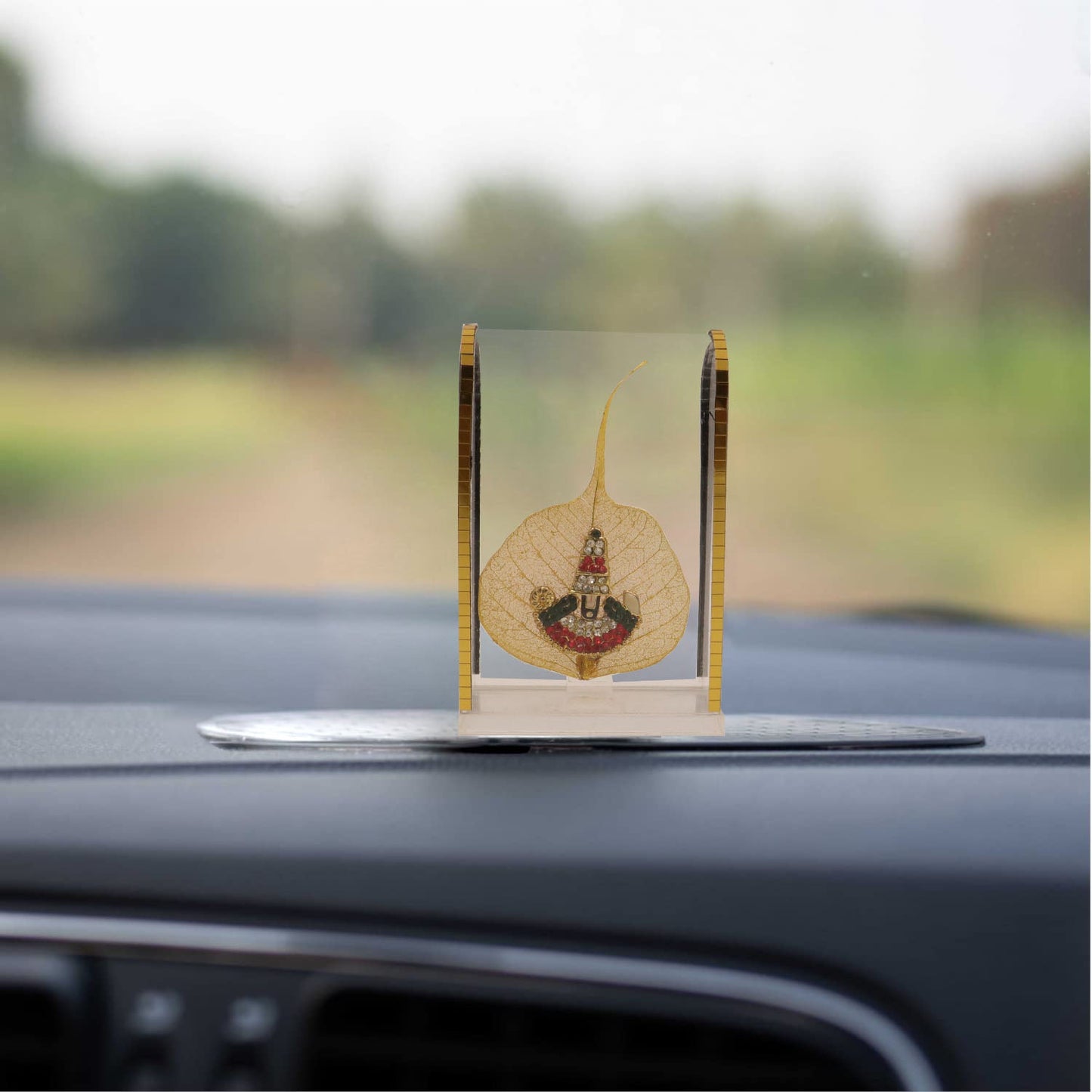 Acrylic Leaf Perumal Murti - Small (Acrylic Patta Vishnu Murti Chota)
