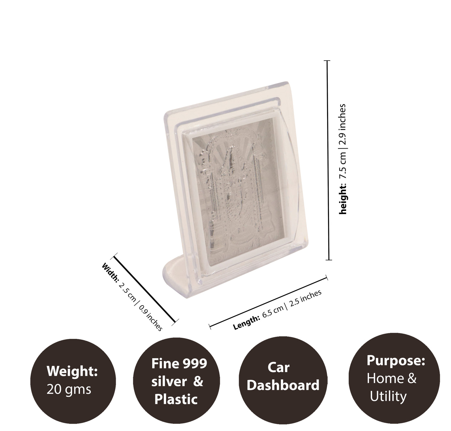 Car Dashboard Silver Perumal - Gold