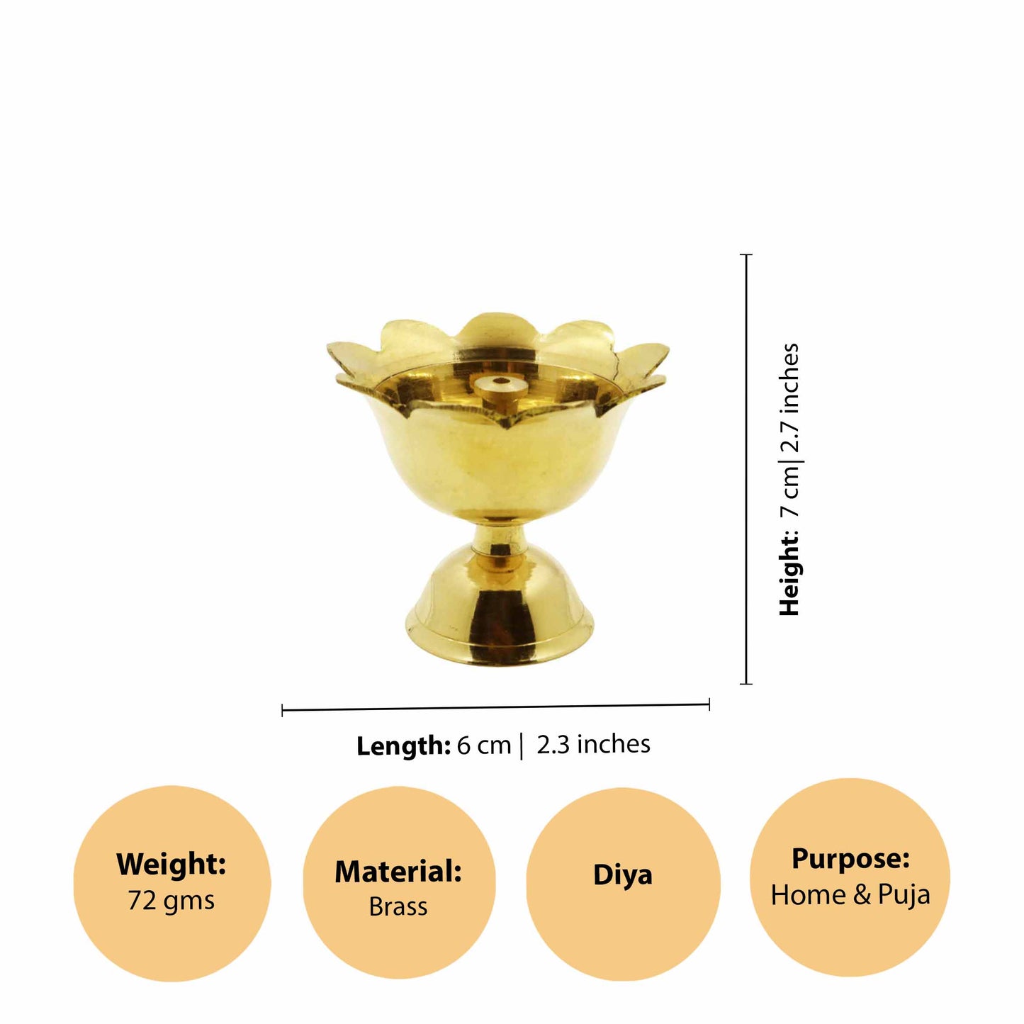 Brass Devadas Diya (Pital Devdas Deepak)