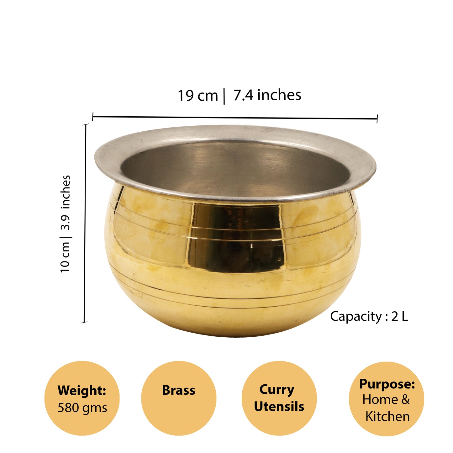 Brass Gravy Pot