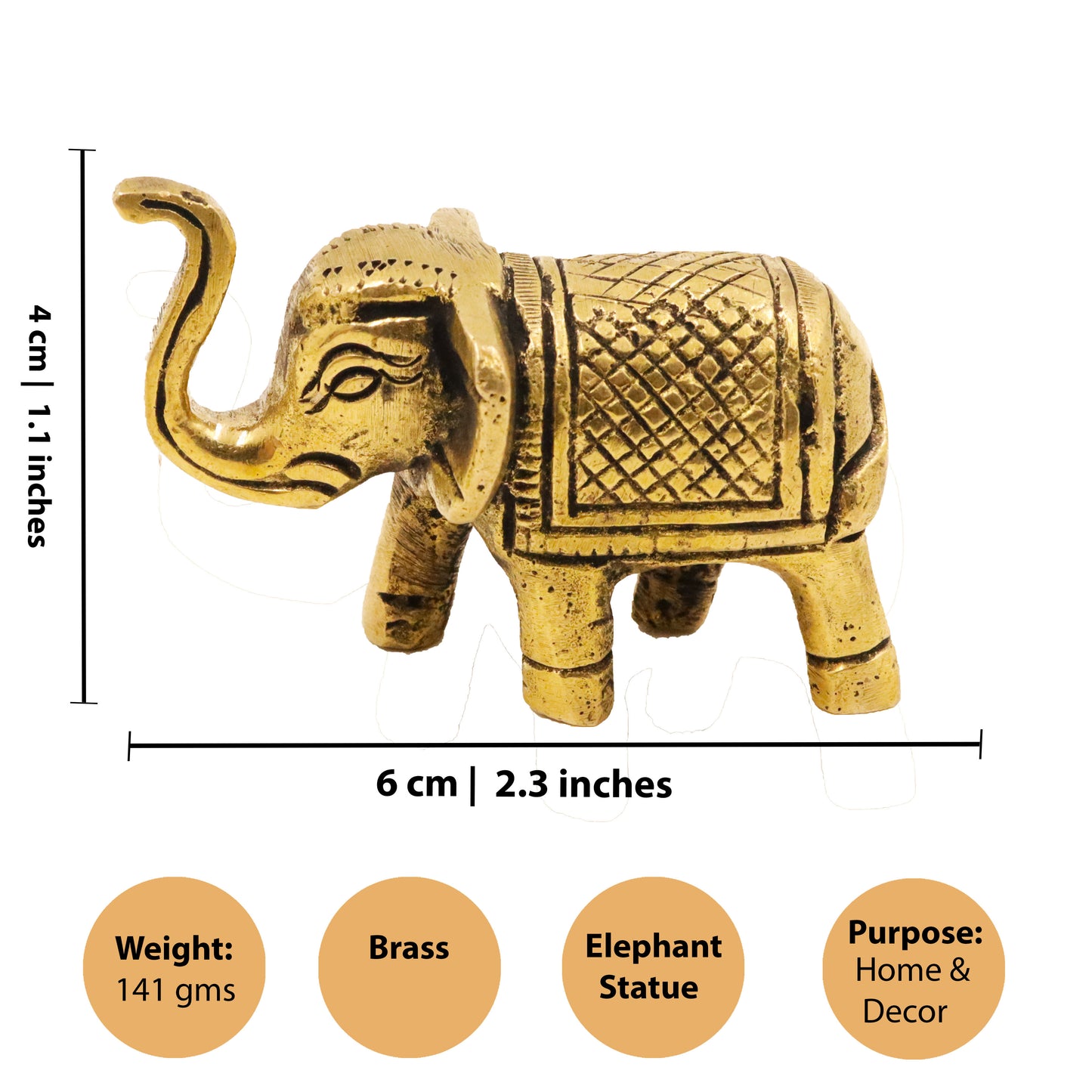 Brass Elephant Statue