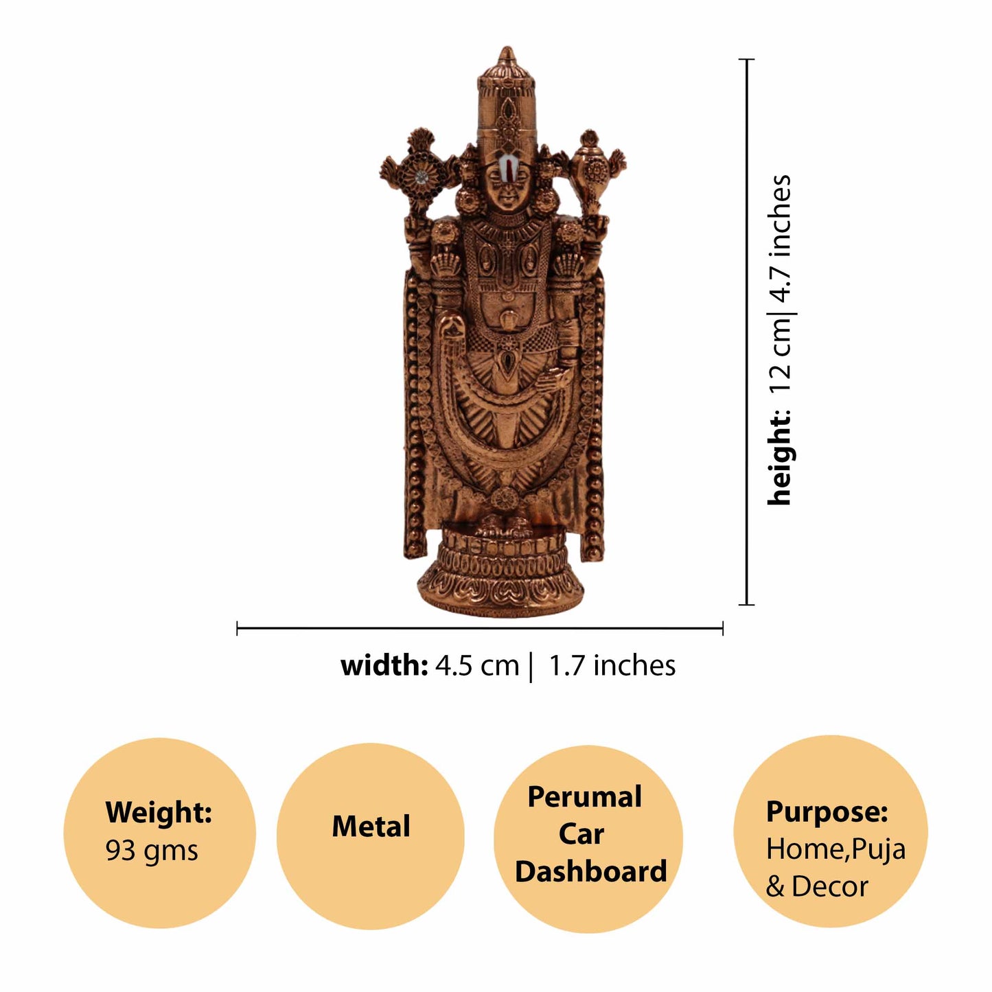 Venkateshwara (Copper Coated)