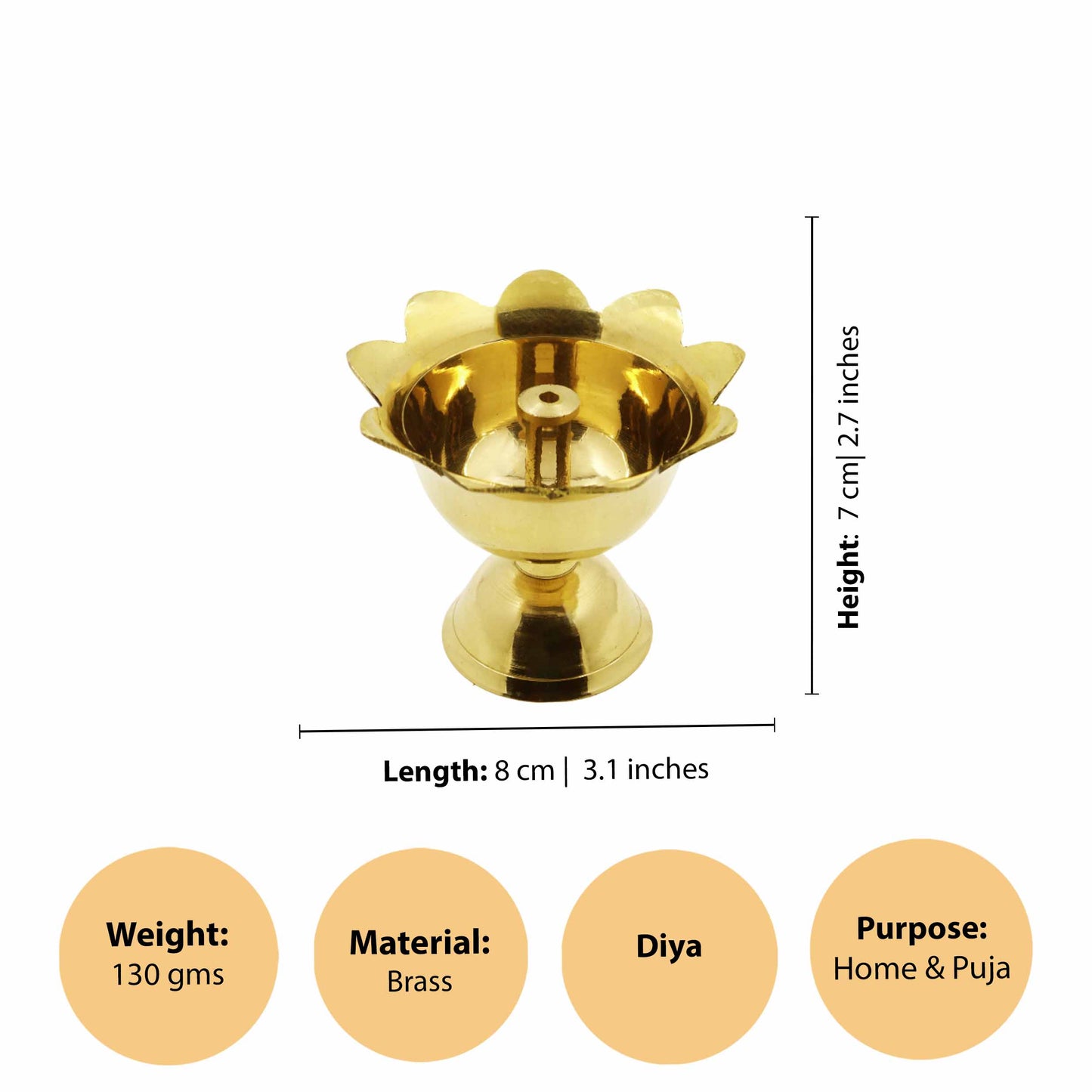 Brass Devadas Diya (Pital Devdas Deepak)