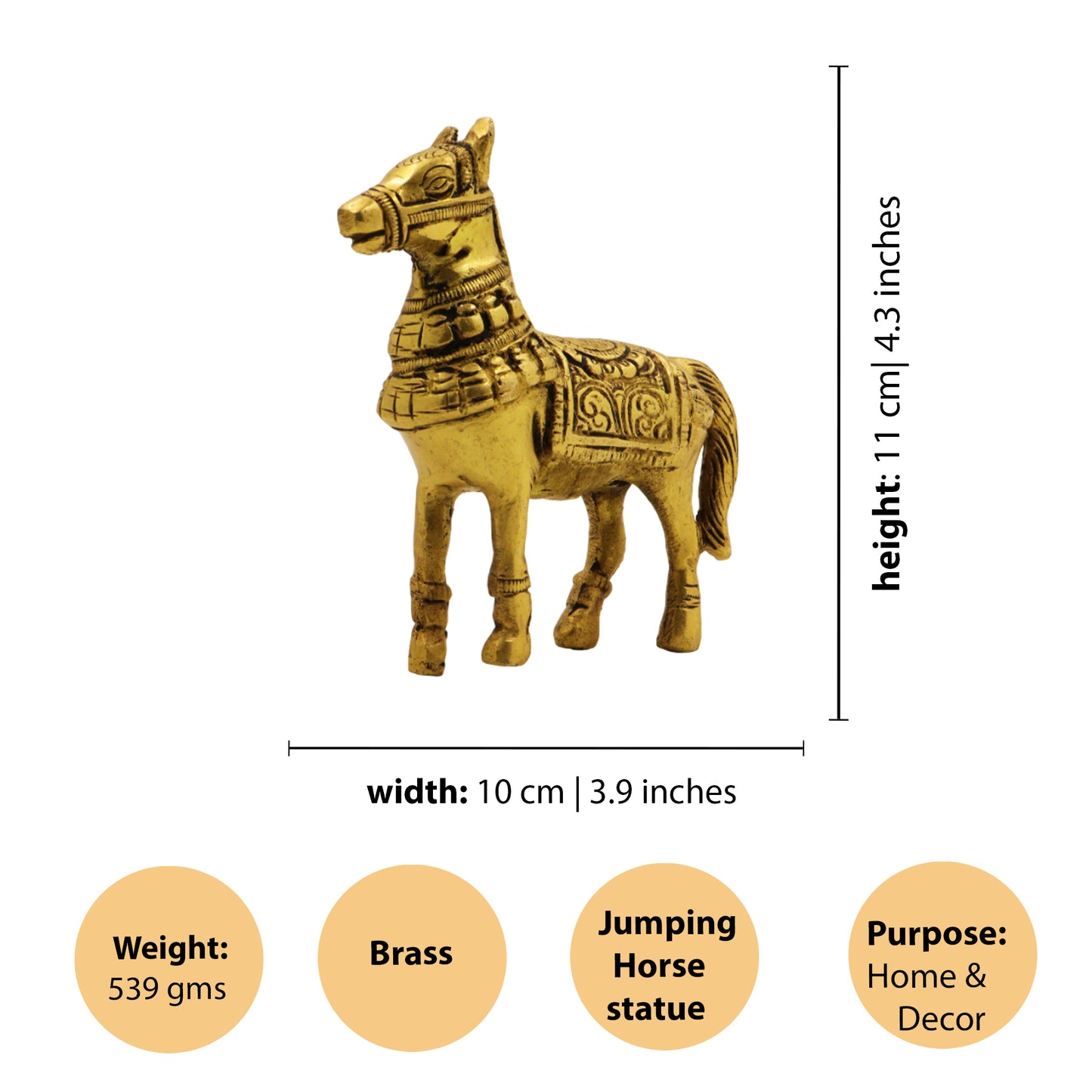 Brass Horse Statue (Pital Ghoda Murti / Ashva Statue)