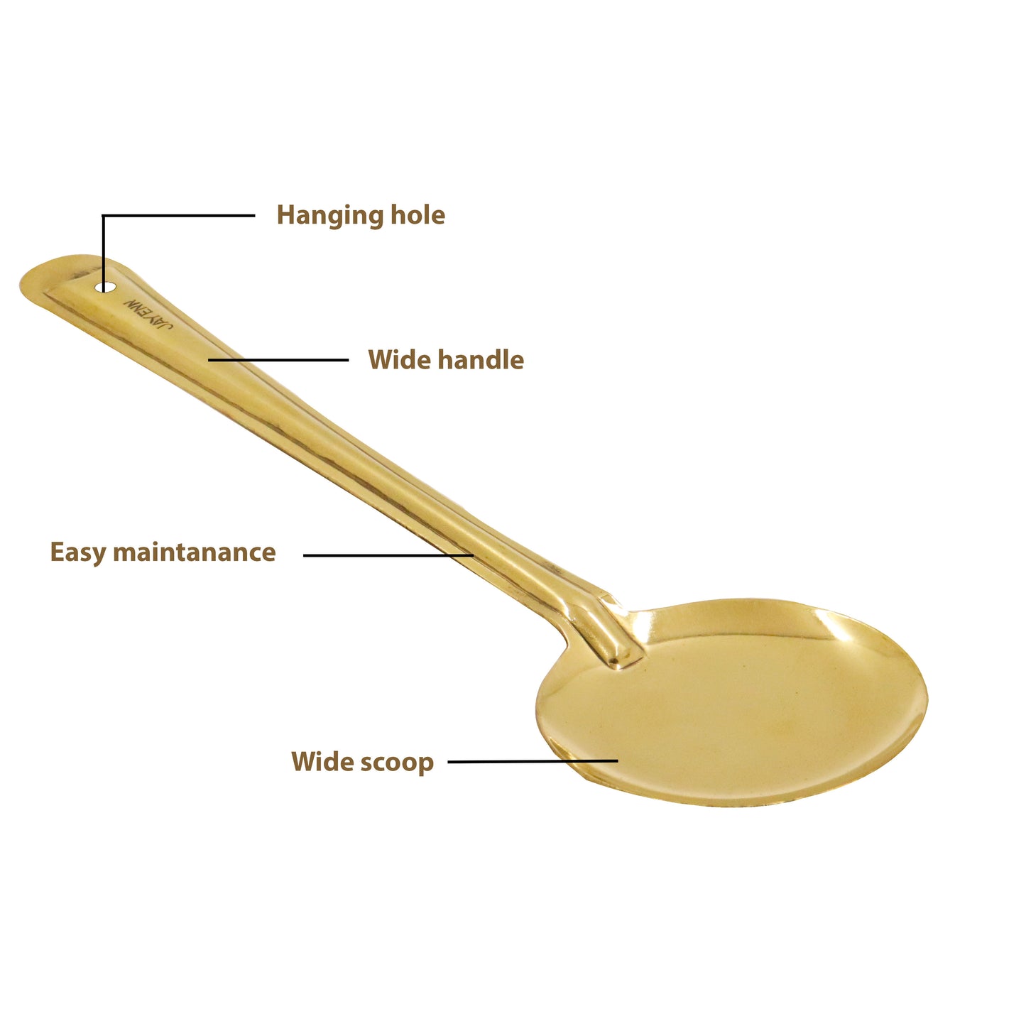 Brass Round Karandi (Saute Ladle)