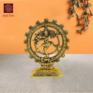 Golden Premium Oxidised Dancing Natraj