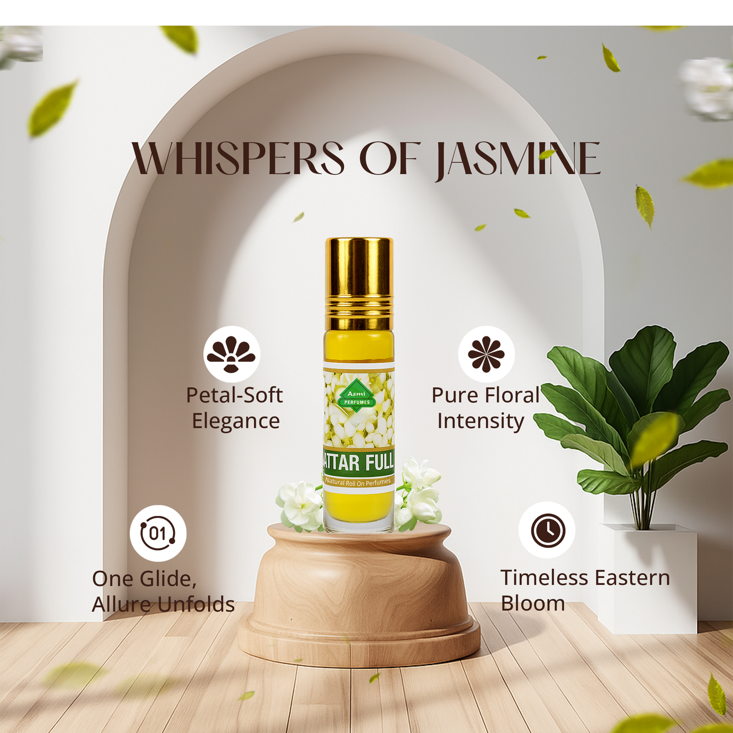 Javadhu Roll on 8 ml Attarfull (Jasmine blend)