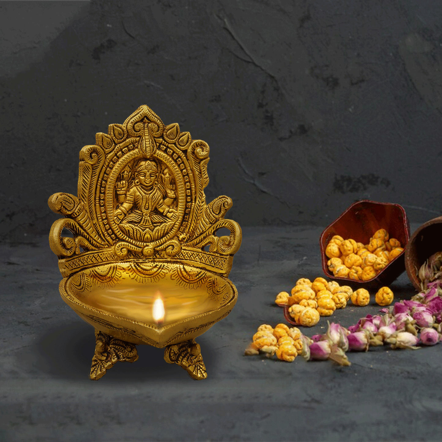 Antique Lakshmi Diya-1.145gm (Pital Prachin Laxmi Deepak)