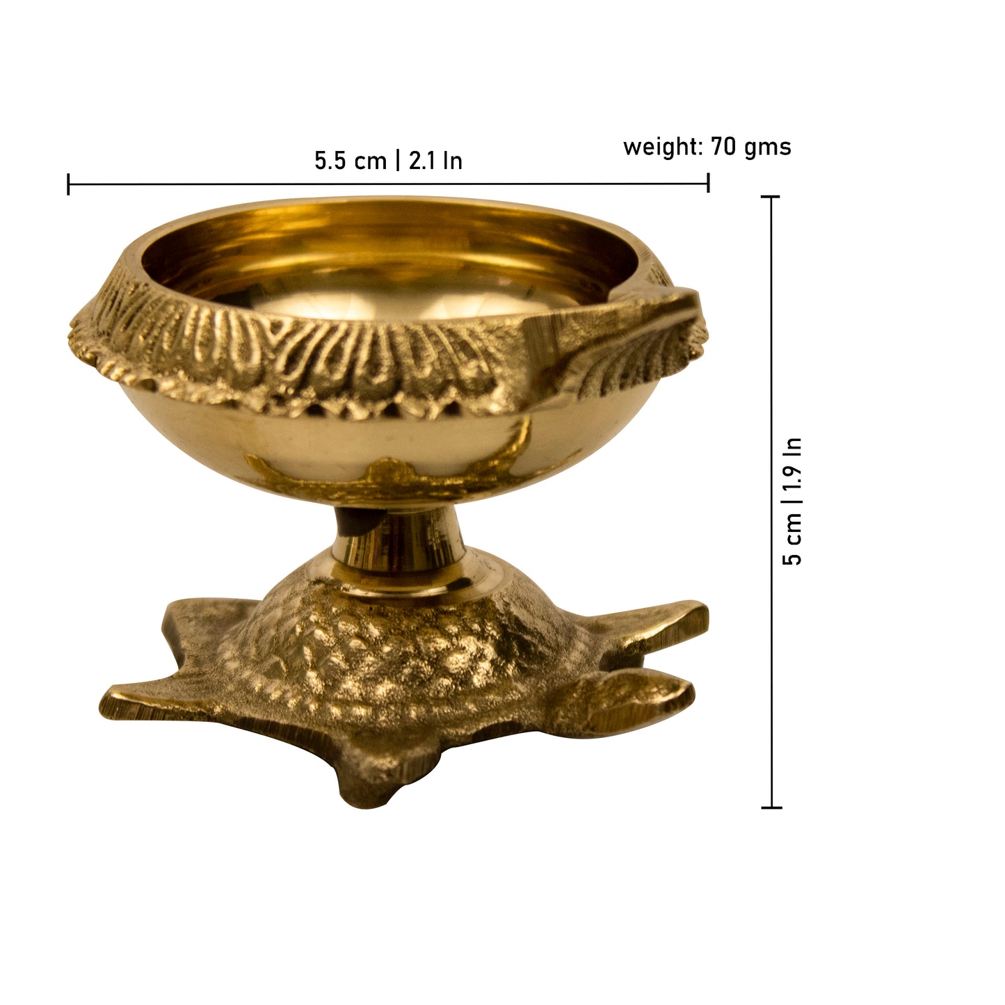 Brass Vasthu Deep - Size 0 (Pital Vastu Deepak Chota)