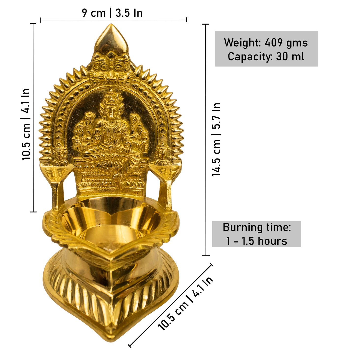 Brass Varagi Vilakku-Big (Pital Varahi Deepak Bada)