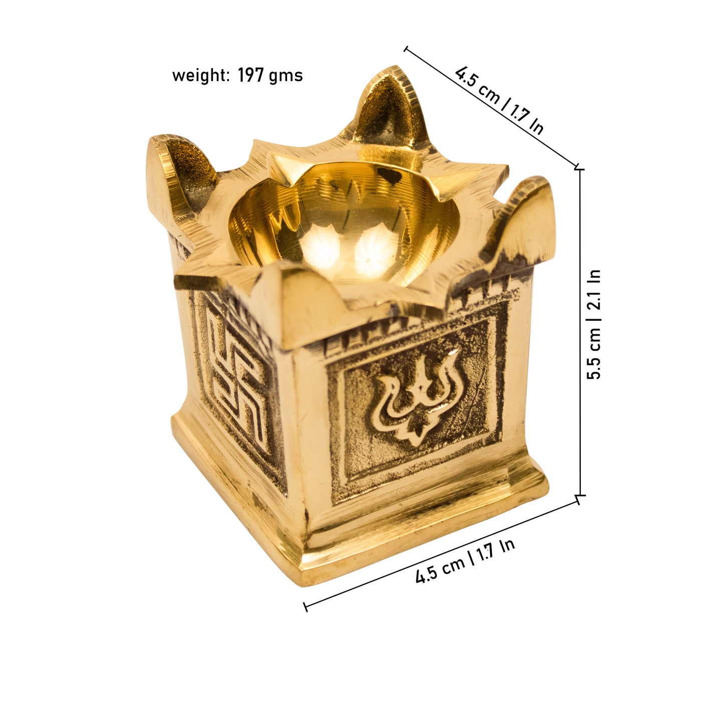 Brass Tulasi Deep Size-1 (Pital Tulsi Deepak)