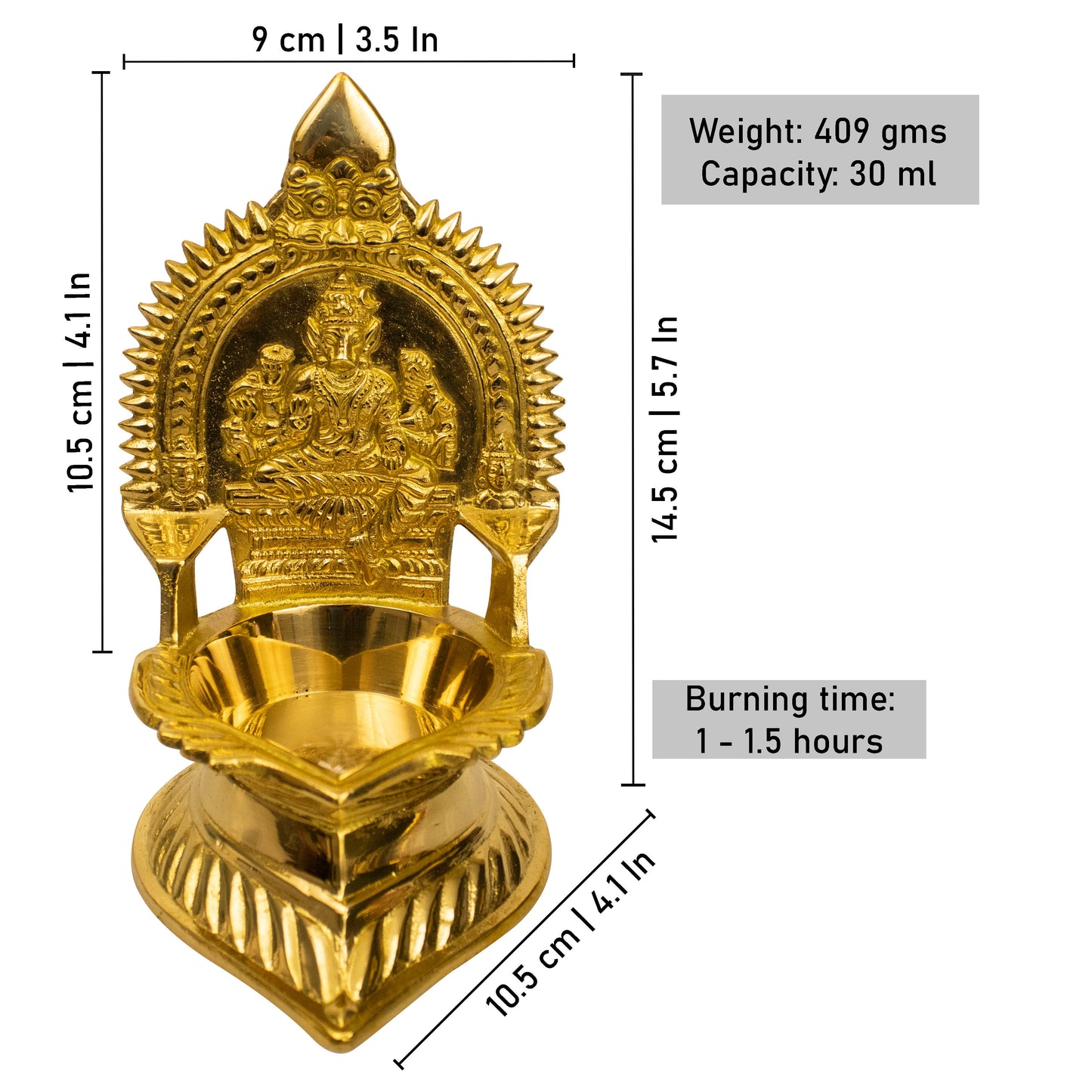 Brass Varagi Vilakku-Big (Pital Varahi Deepak Bada)