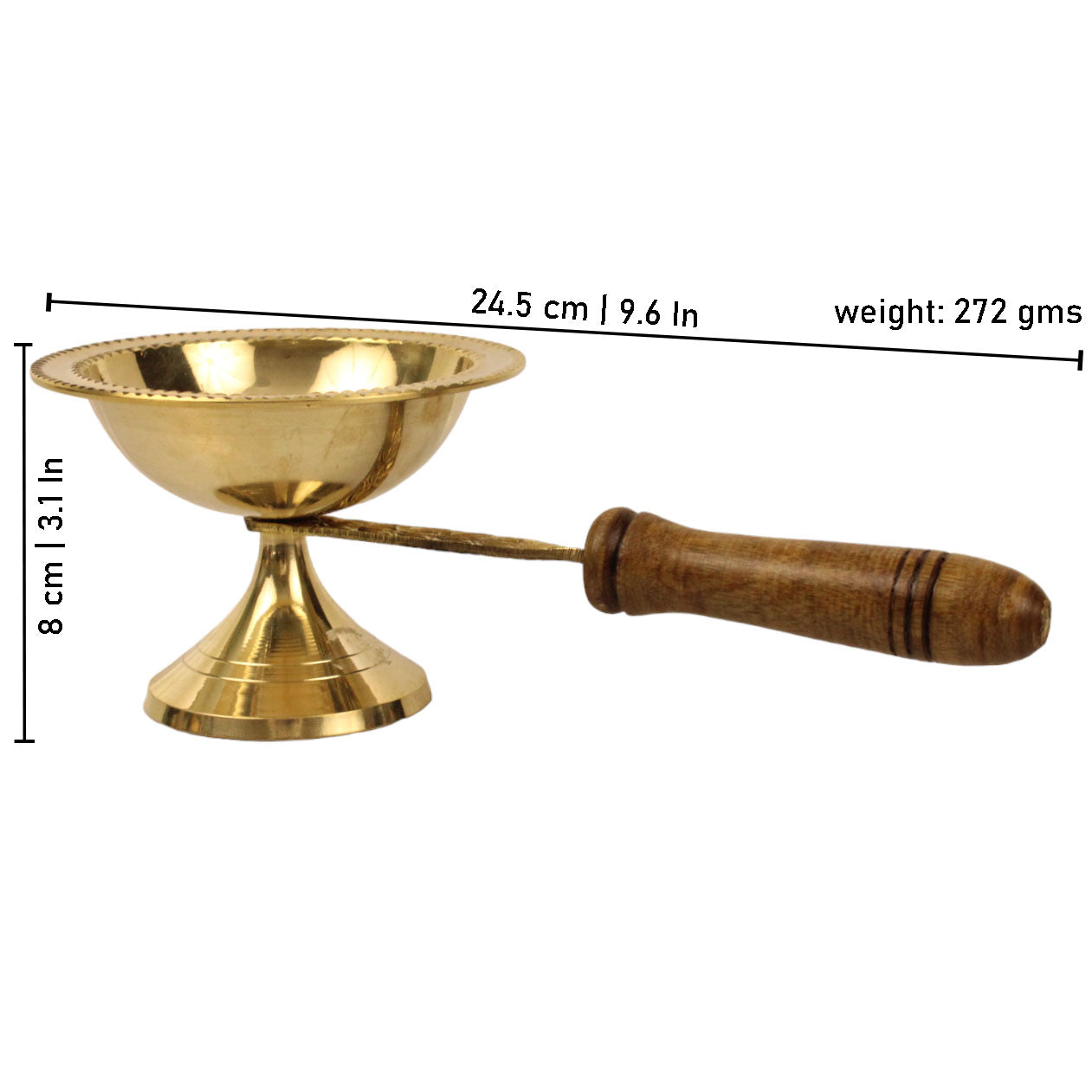कर्पूर गुलाब आरती बर्नर-बड़ा