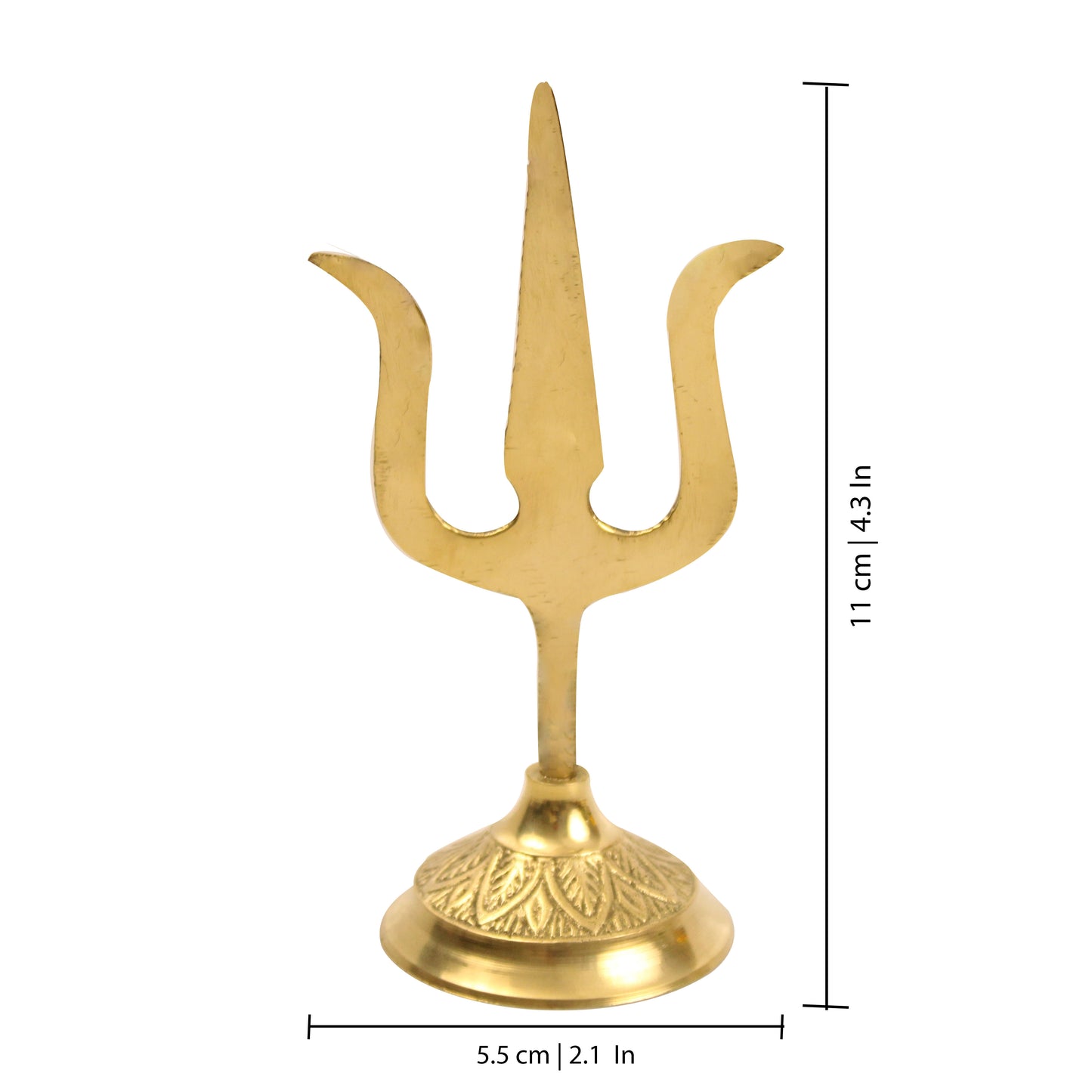 Brass Mini Soolam (Pital Chota Trishul / Shiva Weapon)
