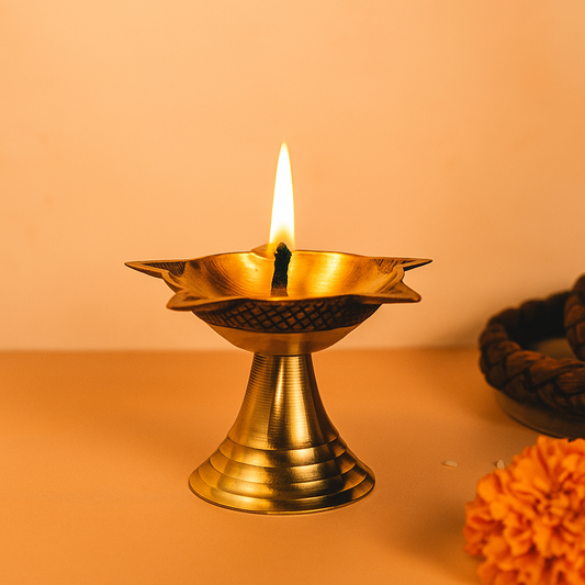 Brass Puna Deep Size-2 (Pital Pune Deepak)