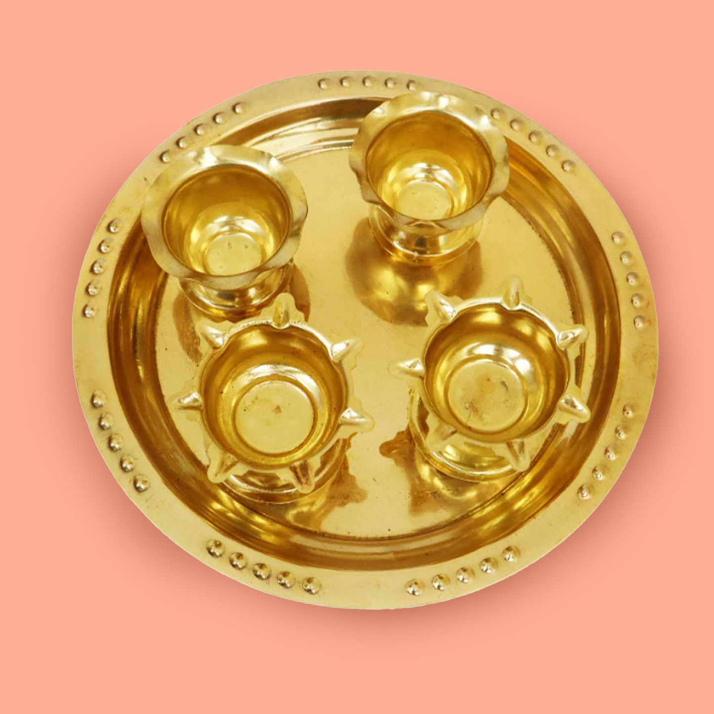Brass Andra Star Plus (Aarti Plate) (Pital Andhra Nakshatra Thali)