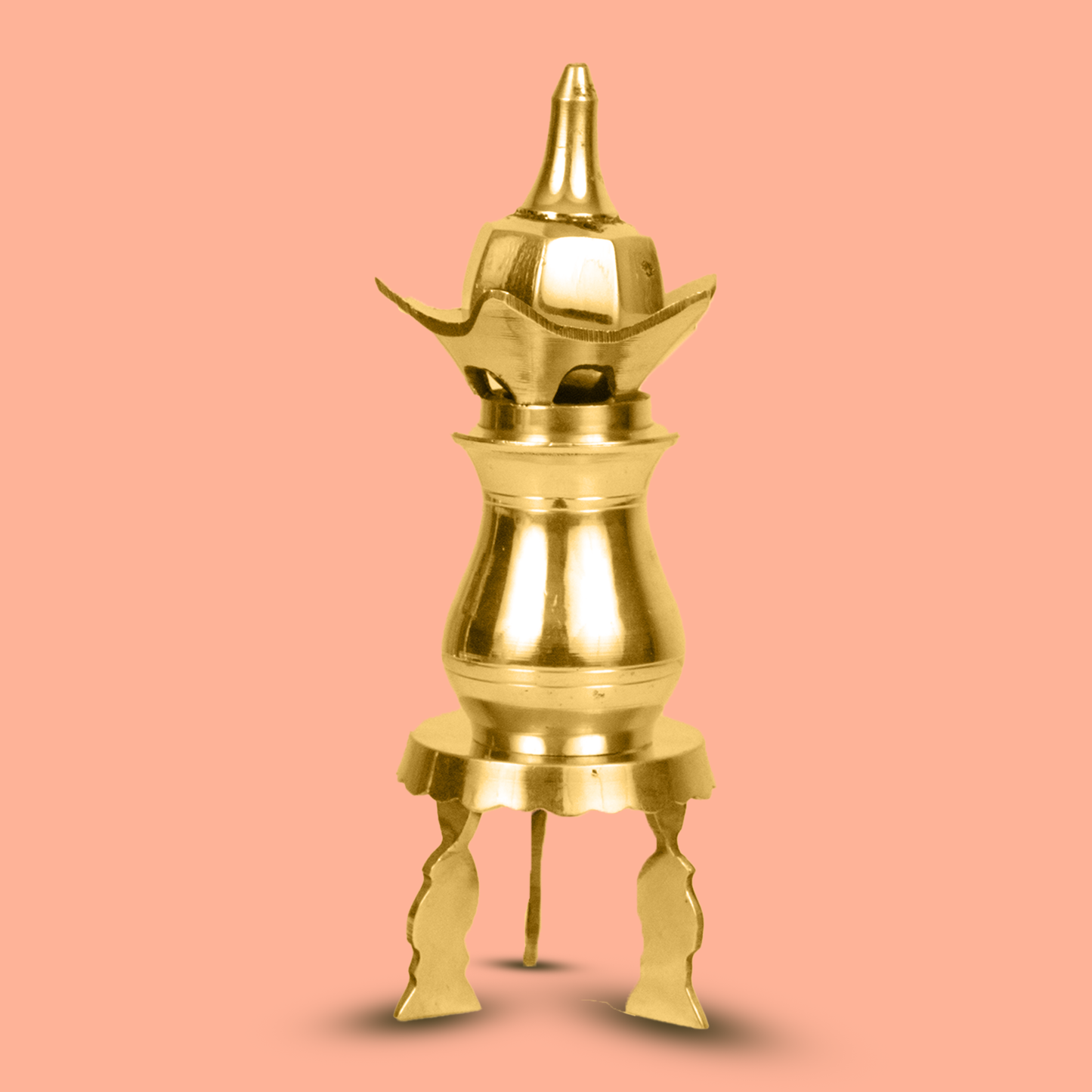 Niranthara Kalasam Set with Chowki Coconut Brass Kalash (Subham Set) (Pital Kalash Nariyal Set)