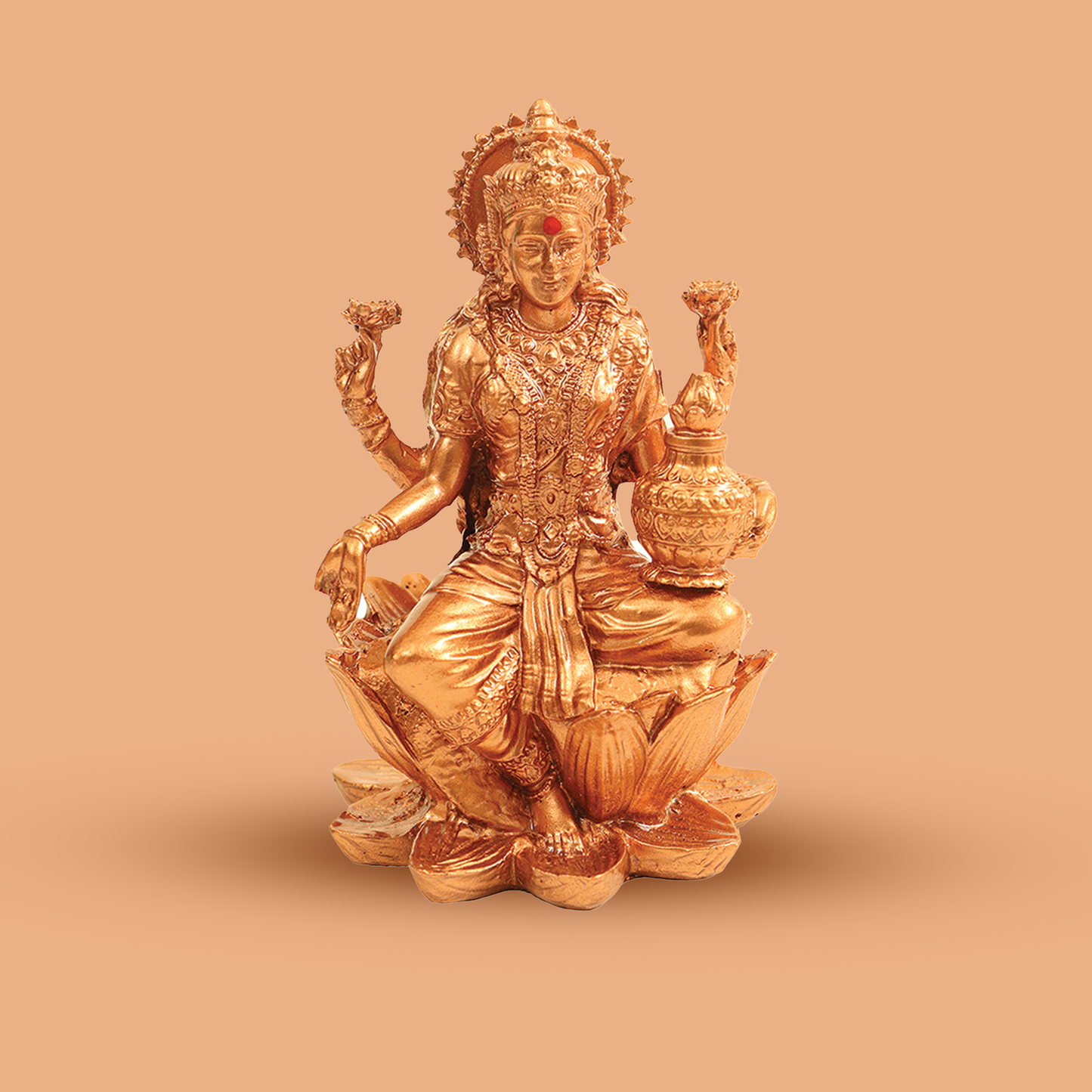 Copper Coated Lakshmi Statue