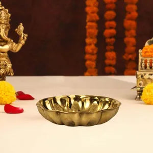 Brass Pushpam Plate Puja Thali