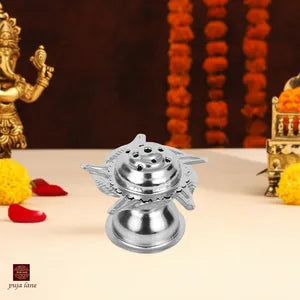 Silver Dhoop Agarbatti Stand