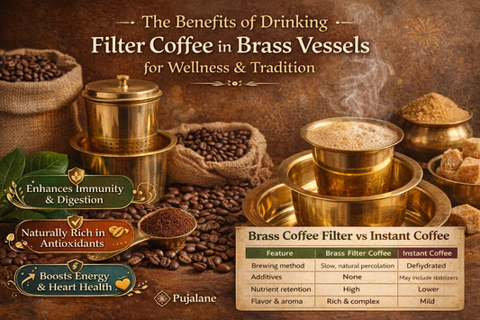 Health Benefits of Drinking Coffee in a Brass Glass