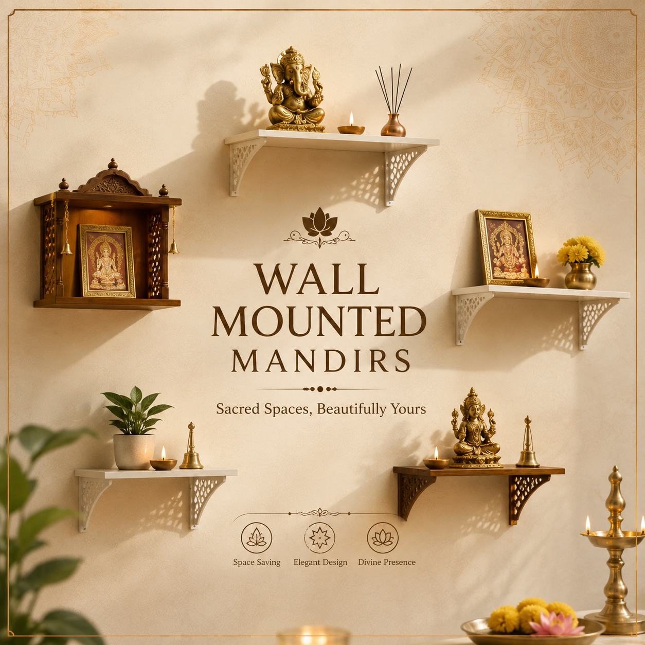 Wall Mounted Mandirs