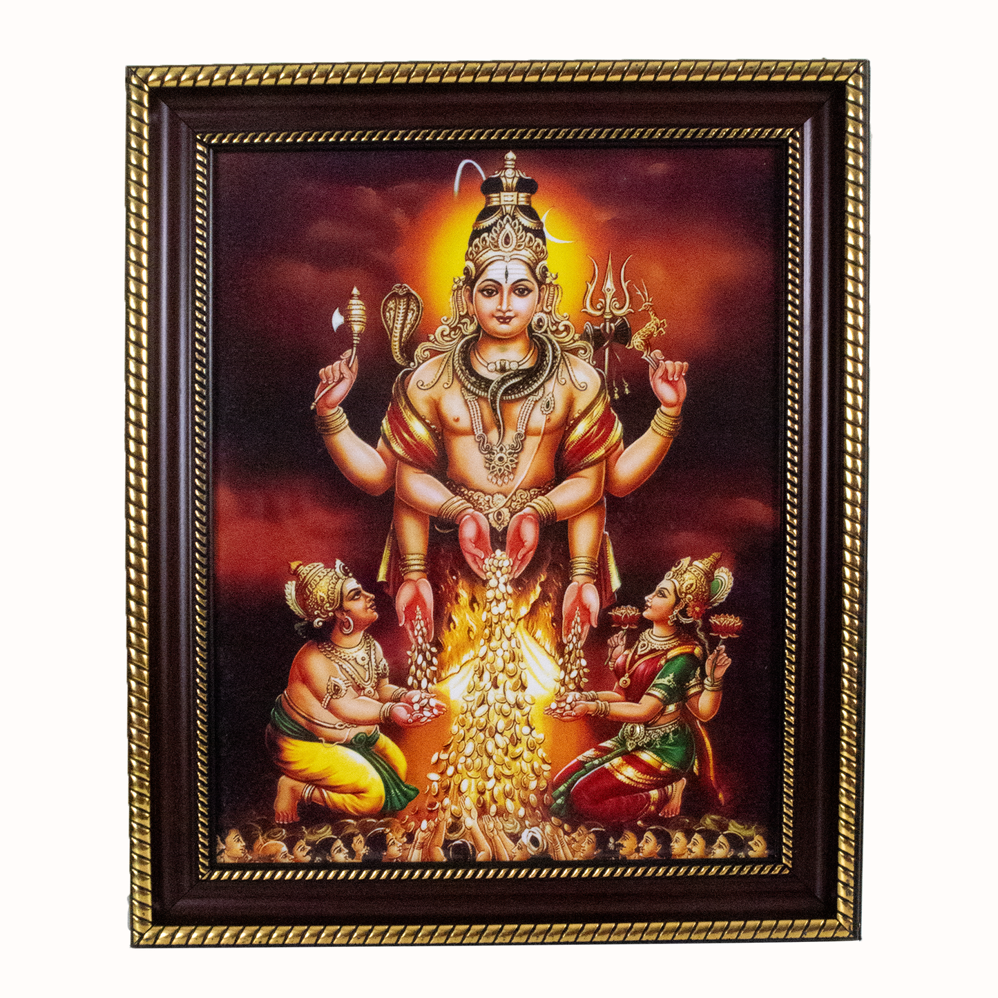 Djuize Plastic Gold God photo frame Bairava swamy
