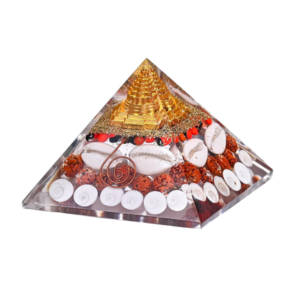 Gomathi chakara with Rudraksha Wealth pyramid