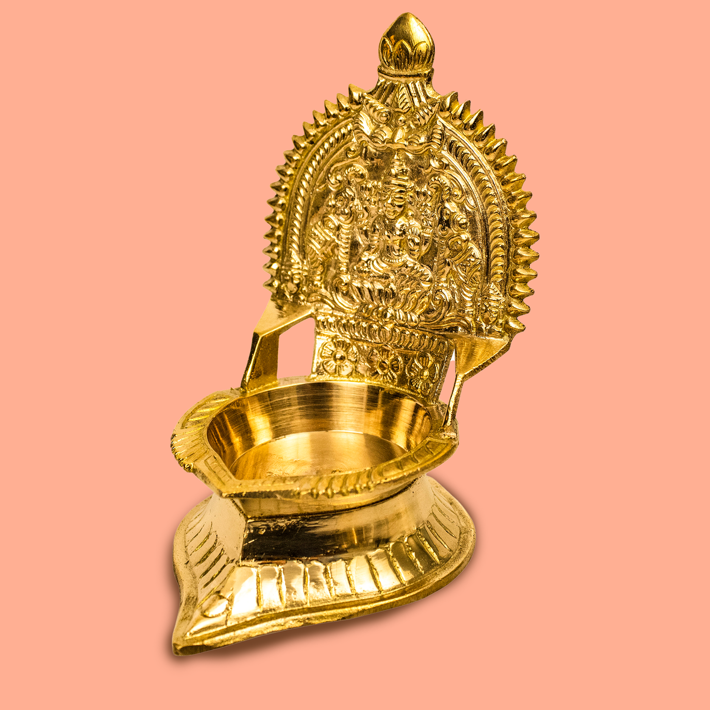 Brass Kamatchi Amman Vilakku-Small (Pital Kamakshi Mata Deepak)