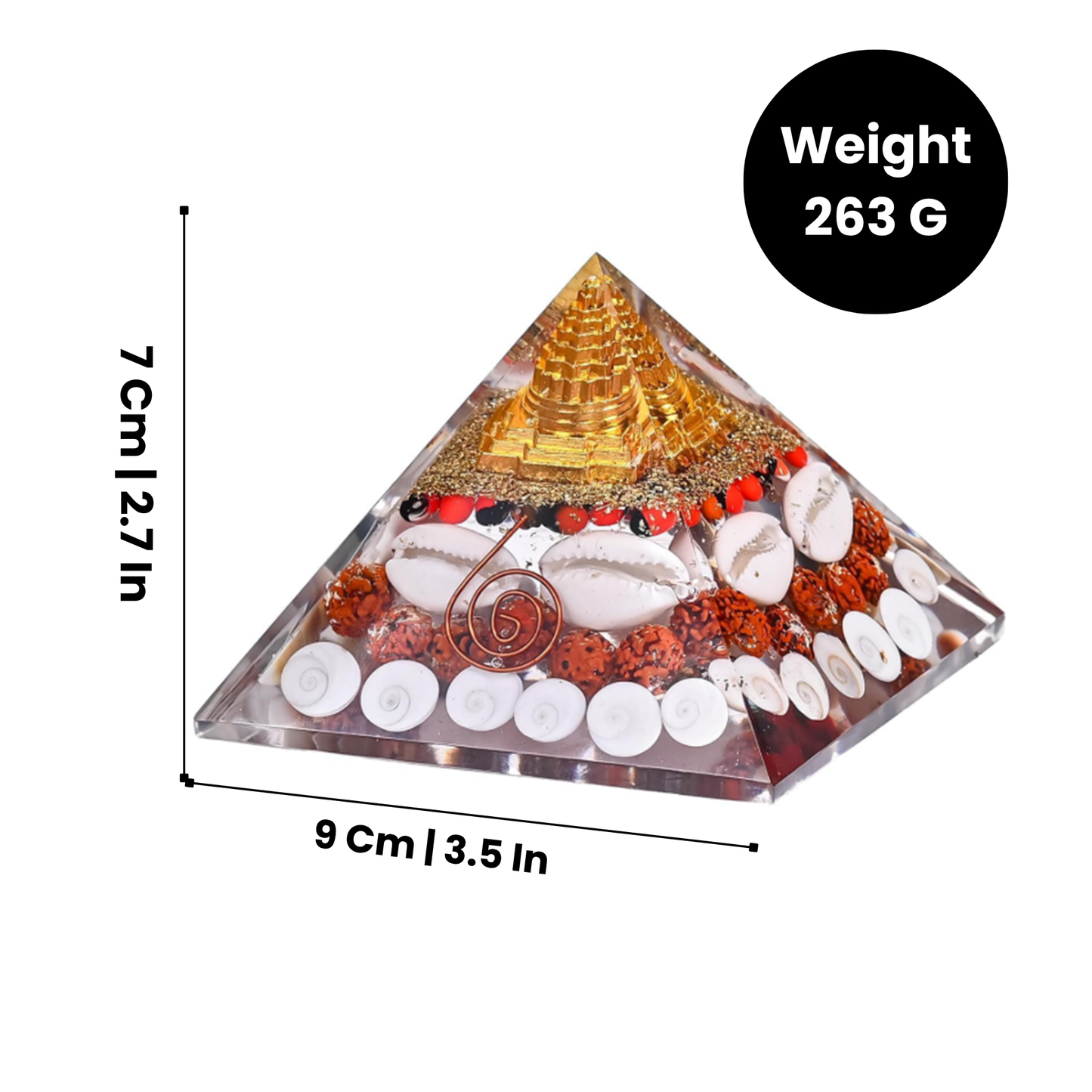 Gomathi chakara with Rudraksha Wealth pyramid