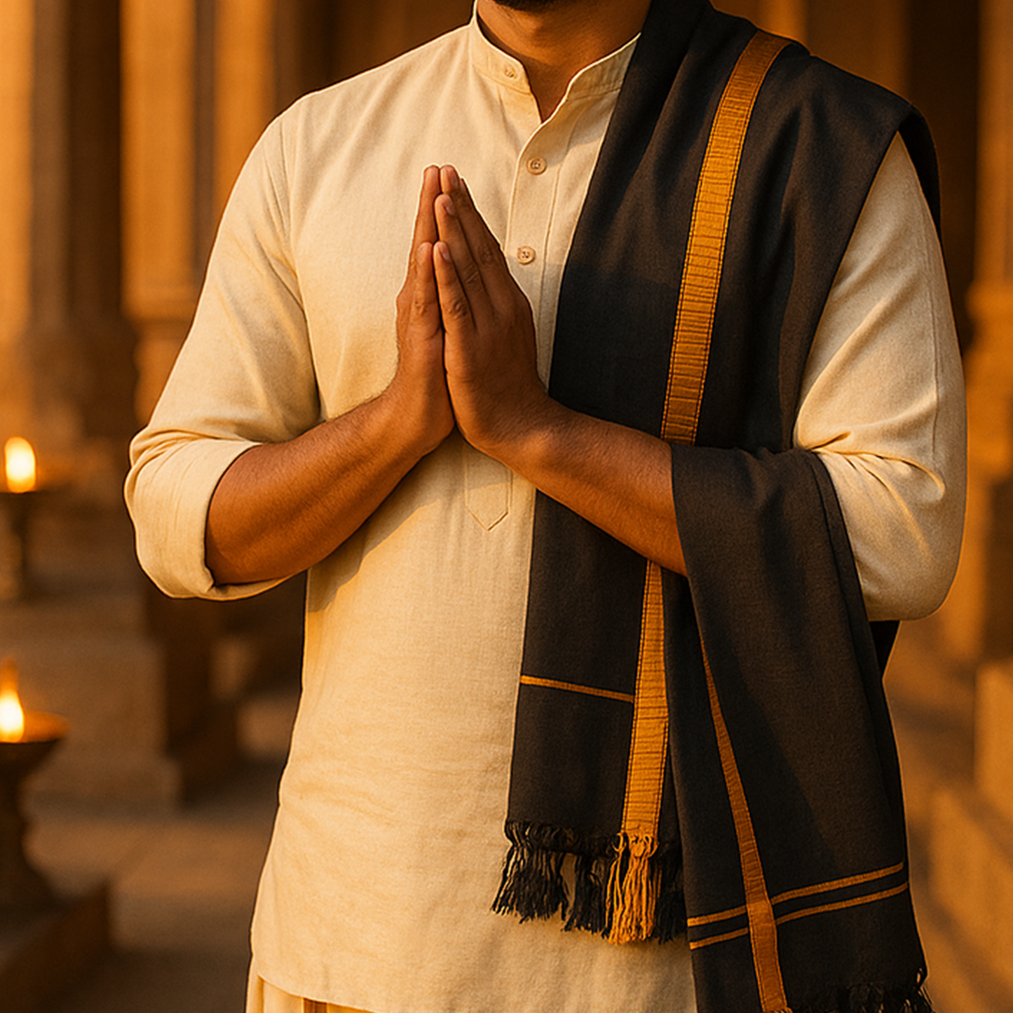 ANGAVASTHIRAM-Small Border Black(Pack of 2)