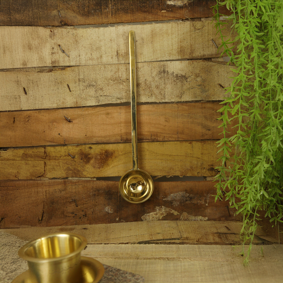 Buy Brass Pot Kuli Karandi - Traditional Kitchen Utensil – Pujalane