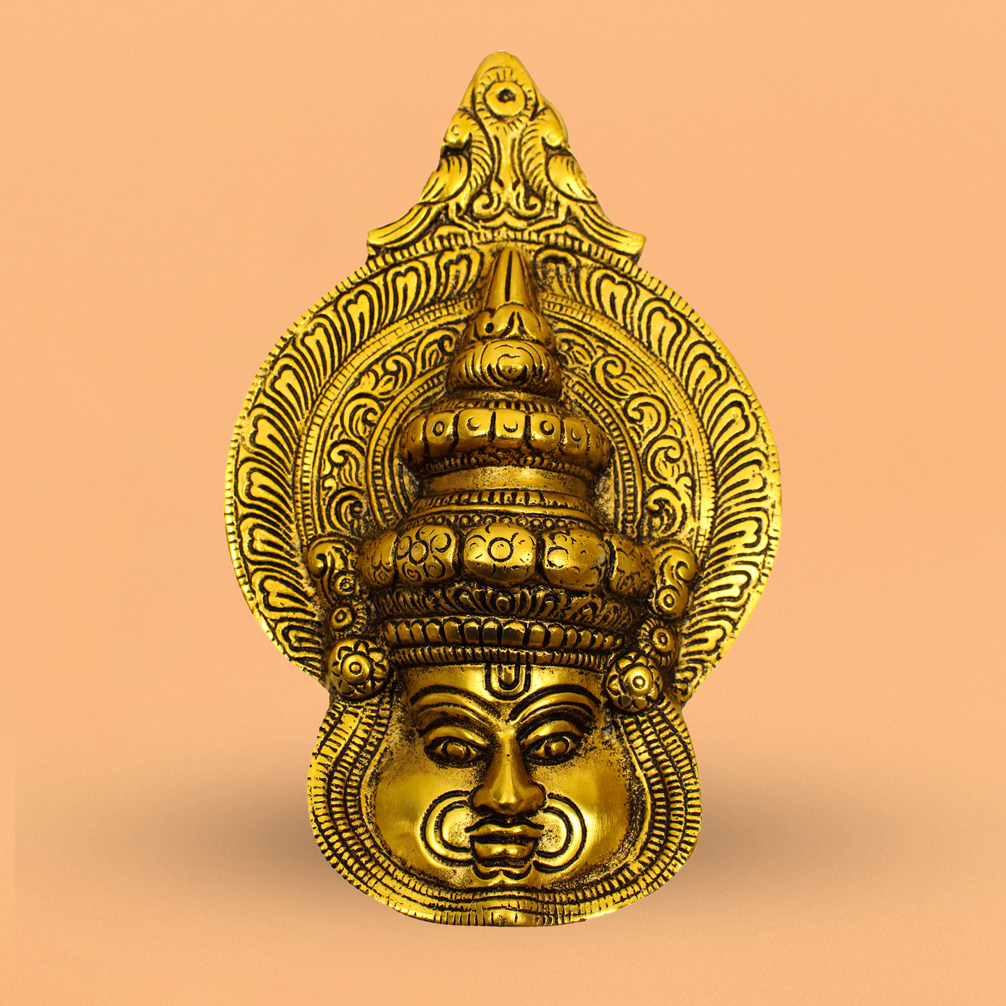 Oxidised Gold Finished Kathakali Idol (Kerala Dance Murti)