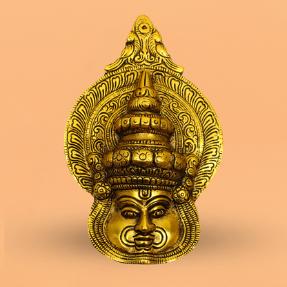 Oxidised Gold Finished Kathakali Idol (Kerala Dance Murti)