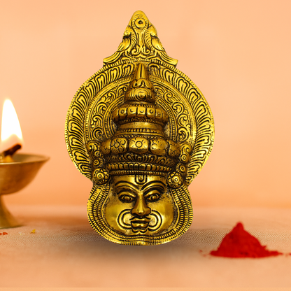 Oxidised Gold Finished Kathakali Idol (Kerala Dance Murti)