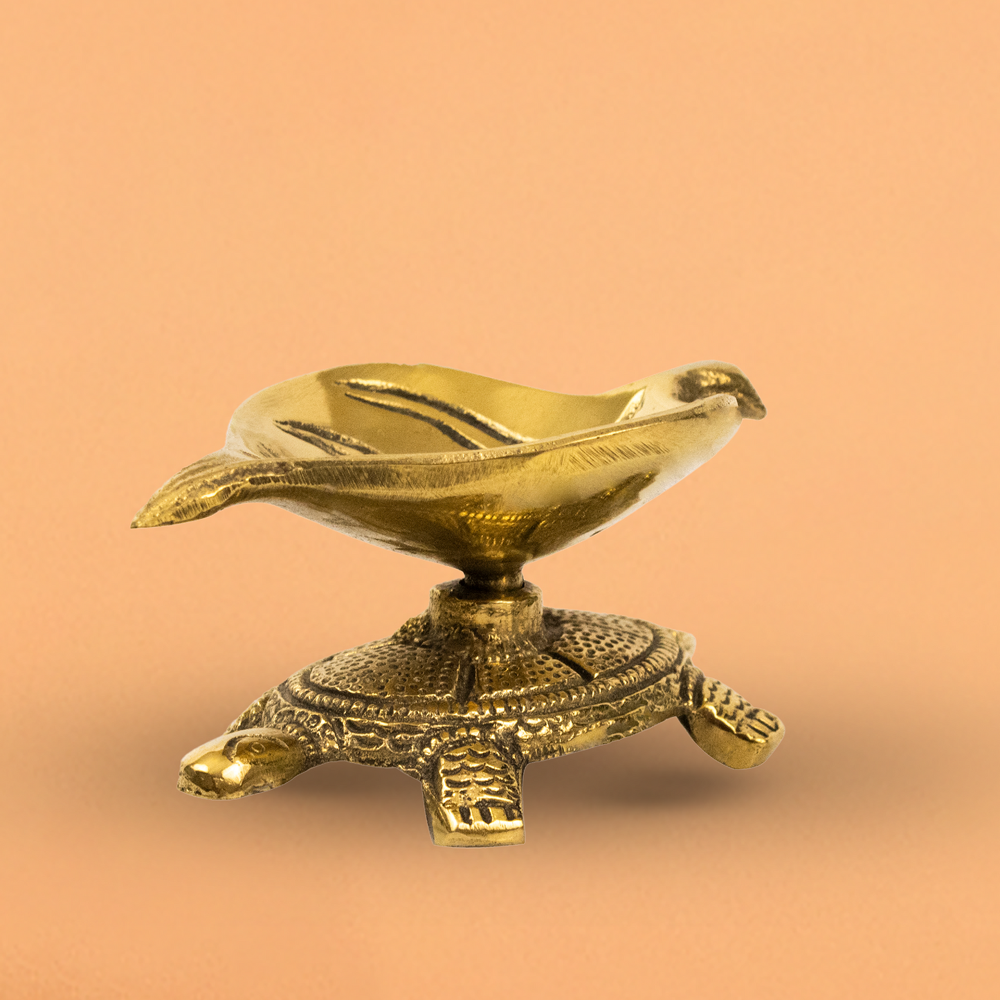 Brass Tortoise Diya (Pital Kachua Deepak / Kurma Vilakku)