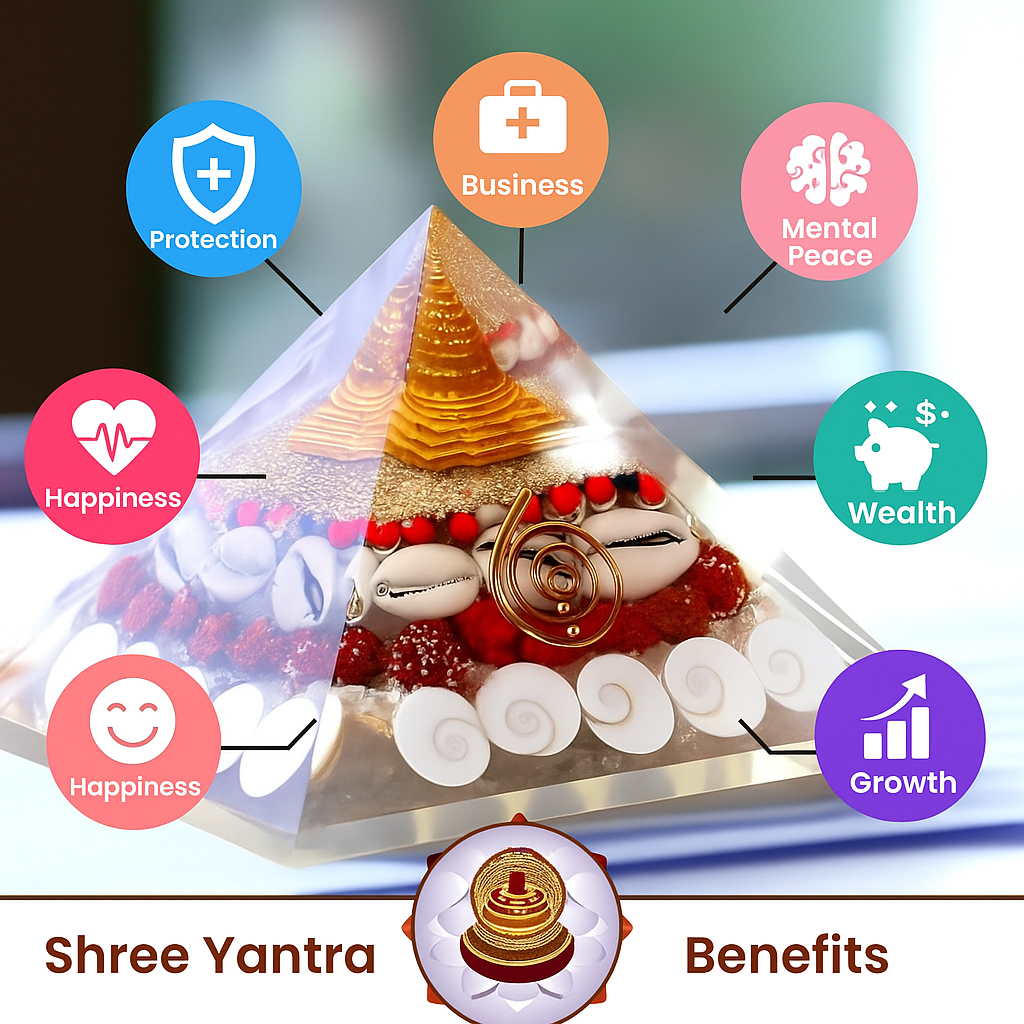 Gomathi chakara with Rudraksha Wealth pyramid