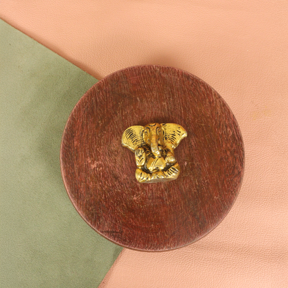 Oxidised Metal Ear Ganesha Idol