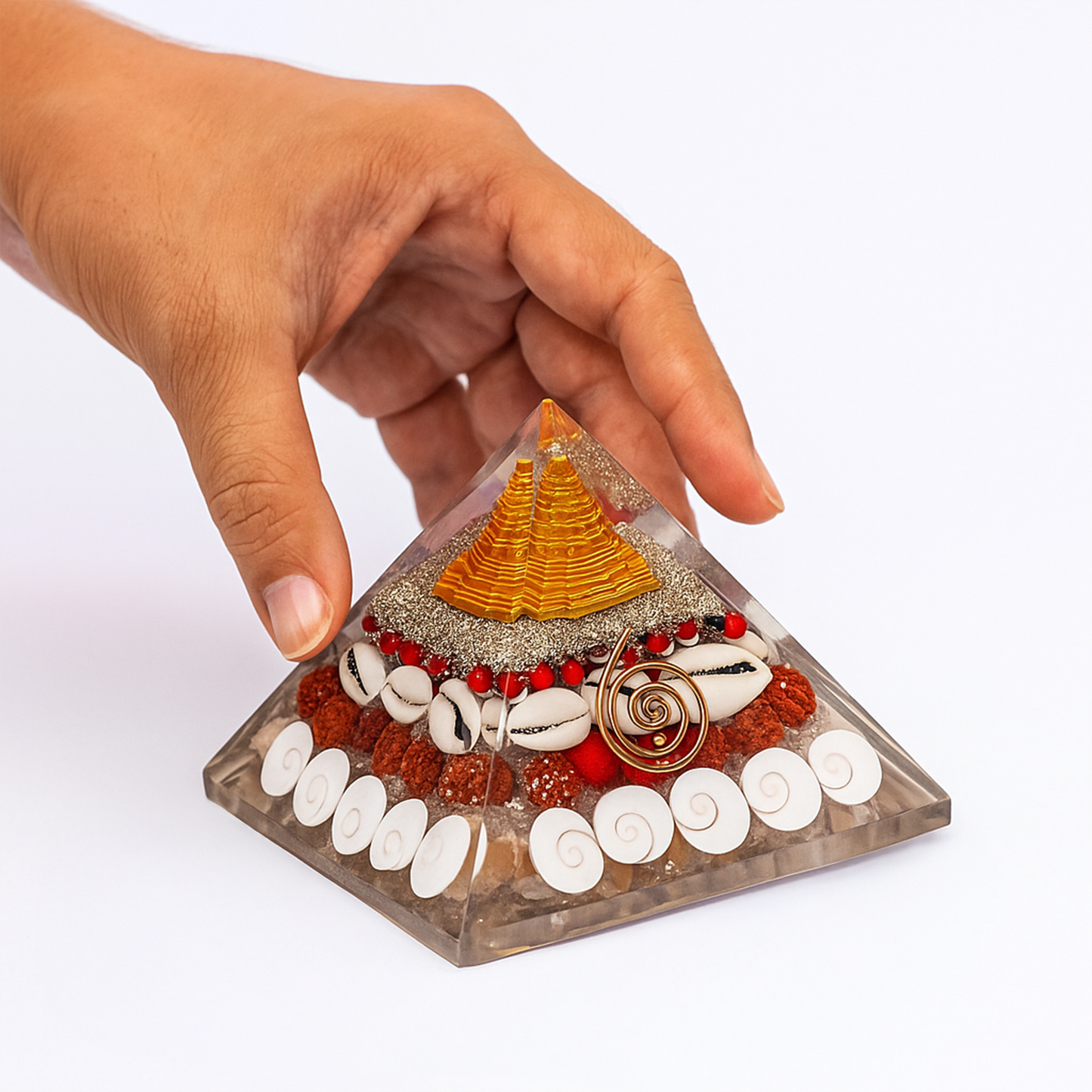 Gomathi chakara with Rudraksha Wealth pyramid