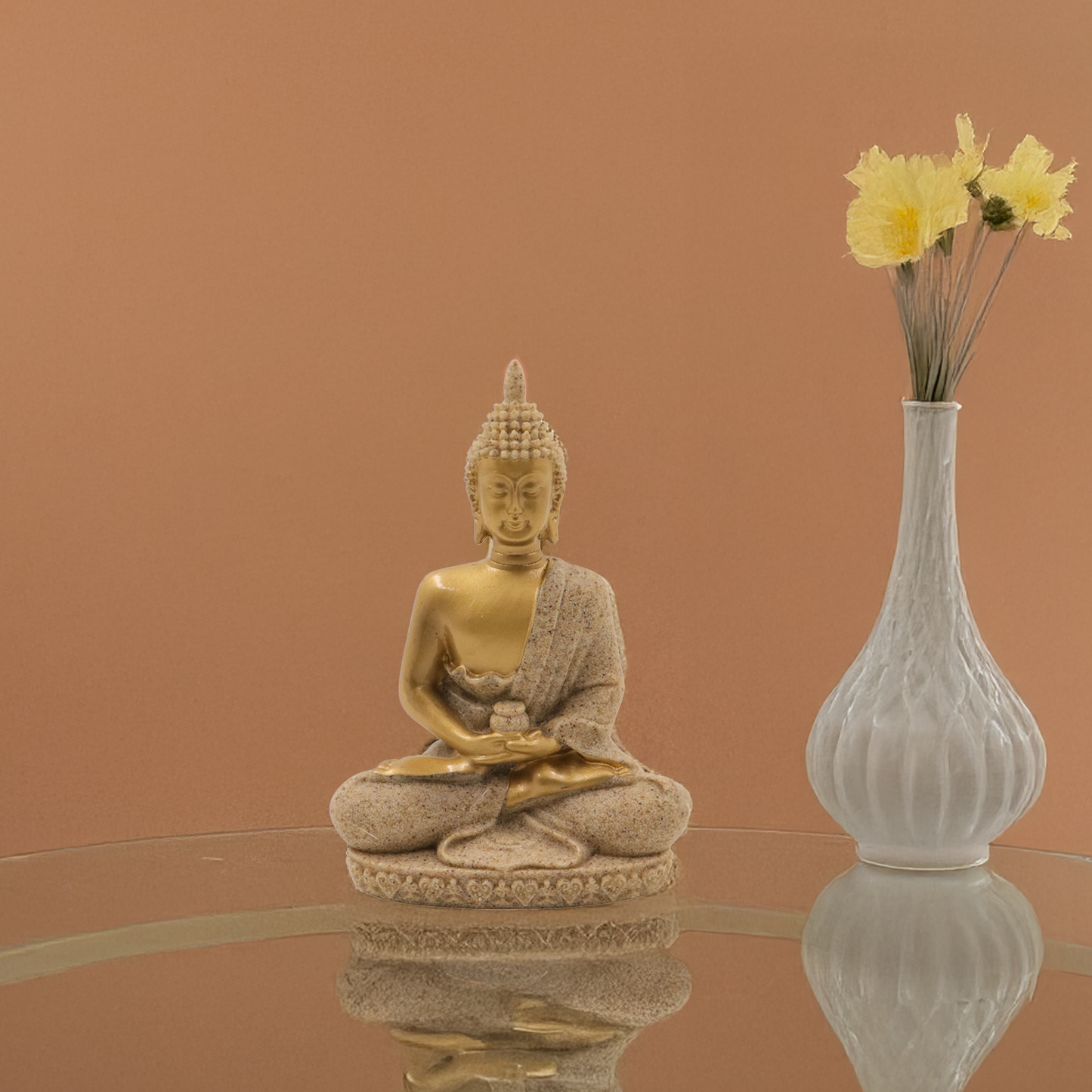 Resin Buddha Big Gold (Buddha Murti Bada Sona)