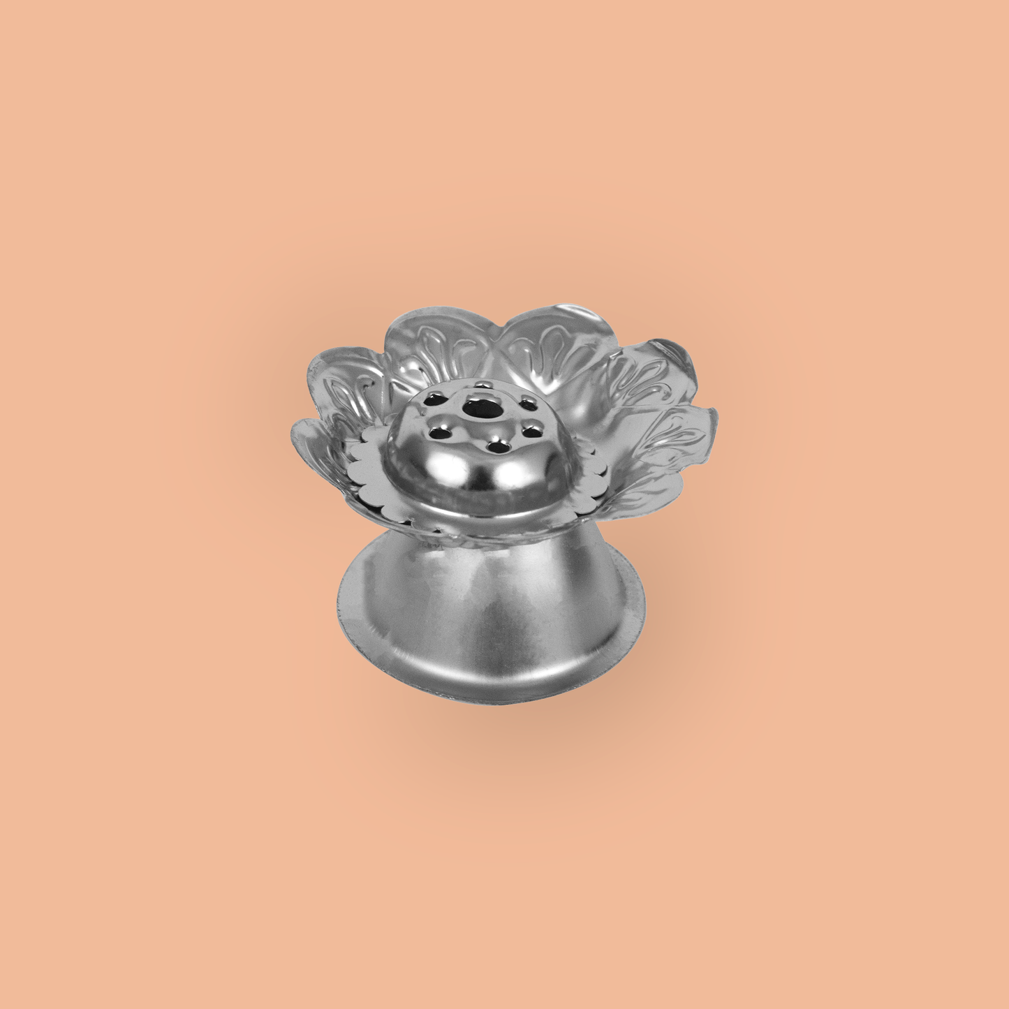 Silver Flower Agarbatti Stand