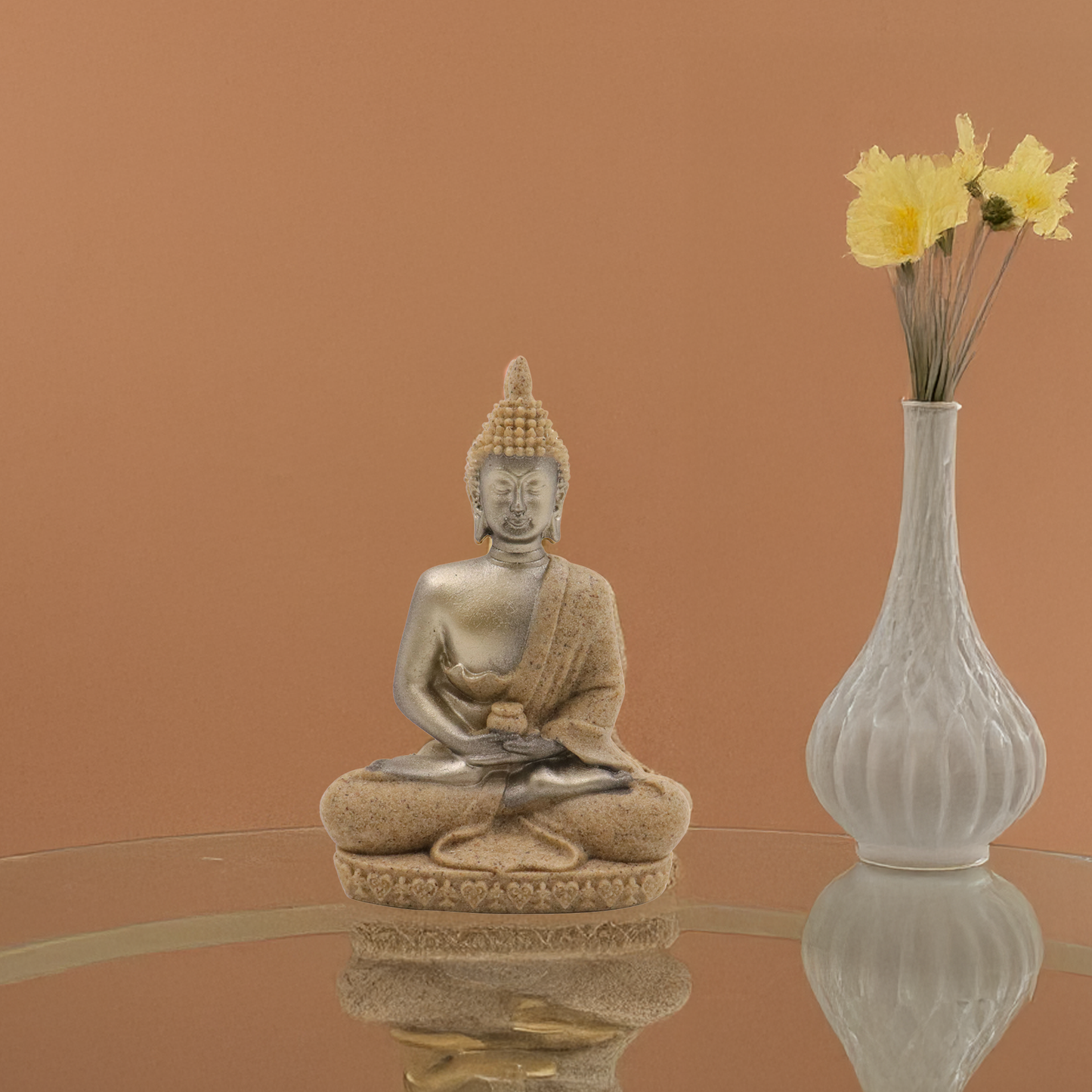 Resin Buddha - Grey (Buddha Murti Dhasar)