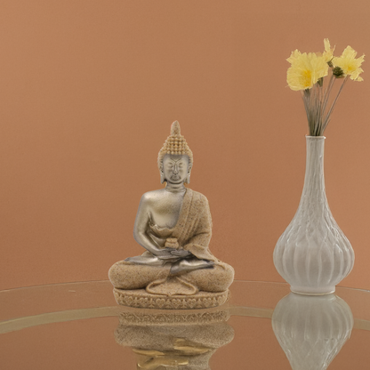 Resin Buddha - Grey (Buddha Murti Dhasar)