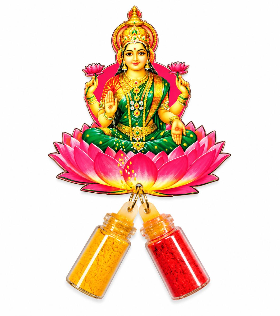 Mini Bottle Haldi Kumkum - Lakshmi