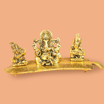 Oxidised Musical Ganesha Statue
