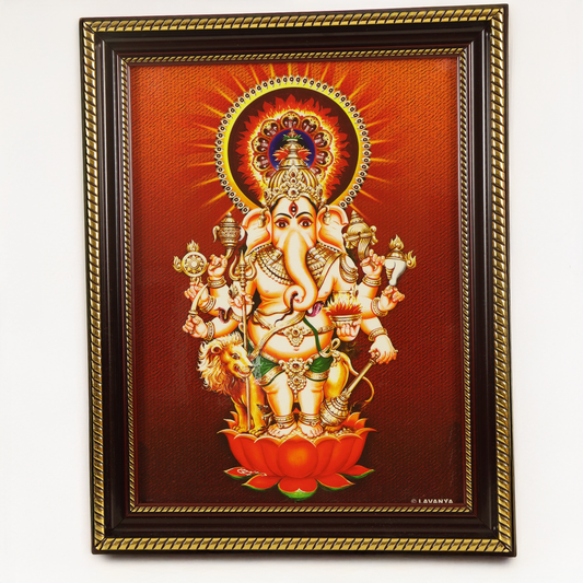 Plastic  Gold God photo frame kan Dristi vinayagar