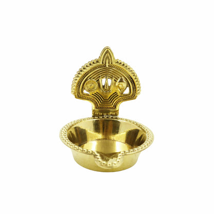 Brass Shanku Chakra Deepam Without Stand (Pital Conch Chakra Deepak)