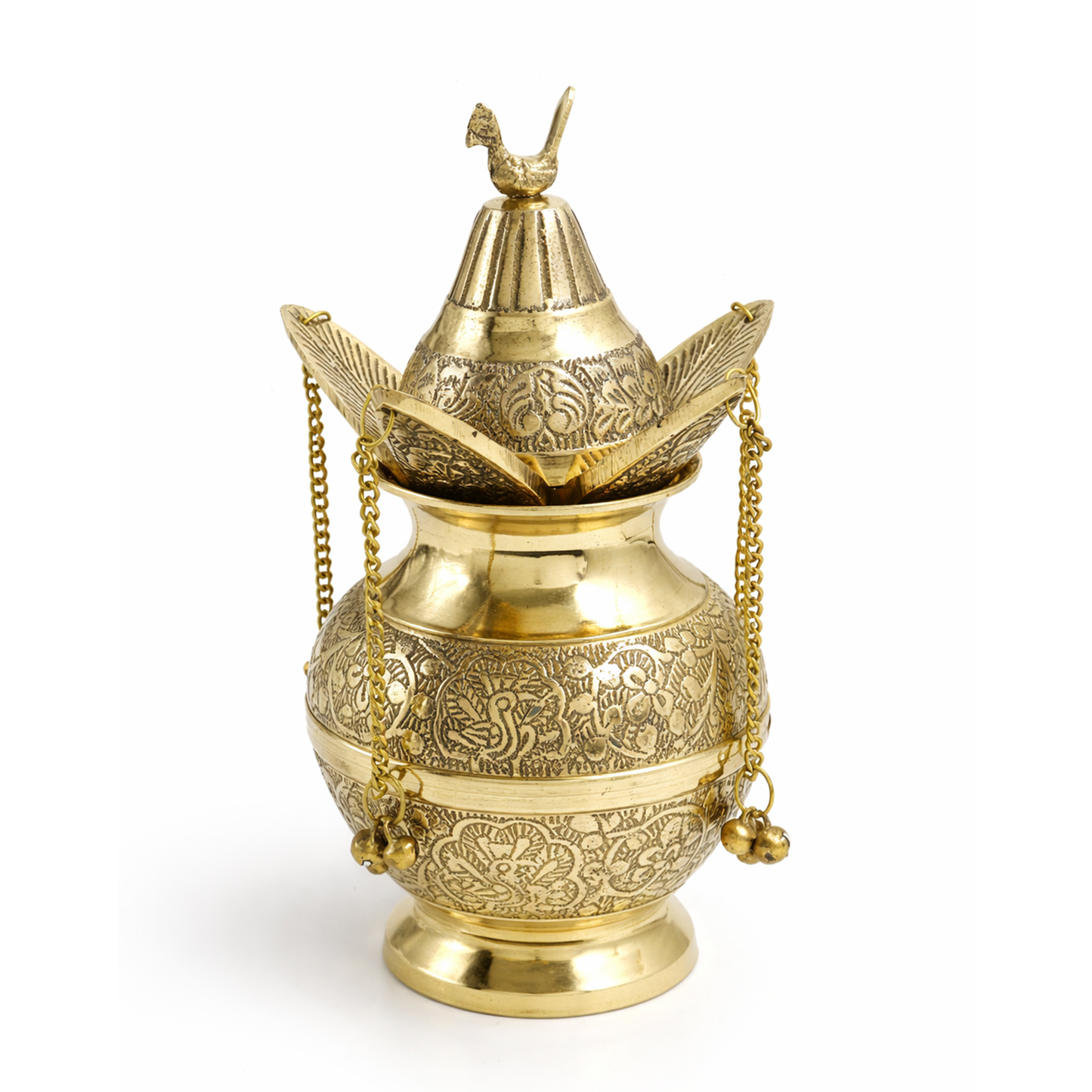 Brass Mangal Kalash Lota with Coconut