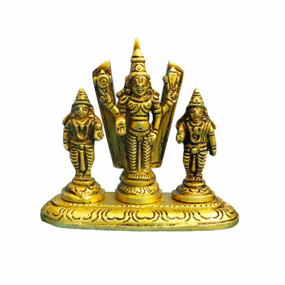 Brass Devi Namah Perumal Statue (Pital Lakshmi Vishnu Murti)